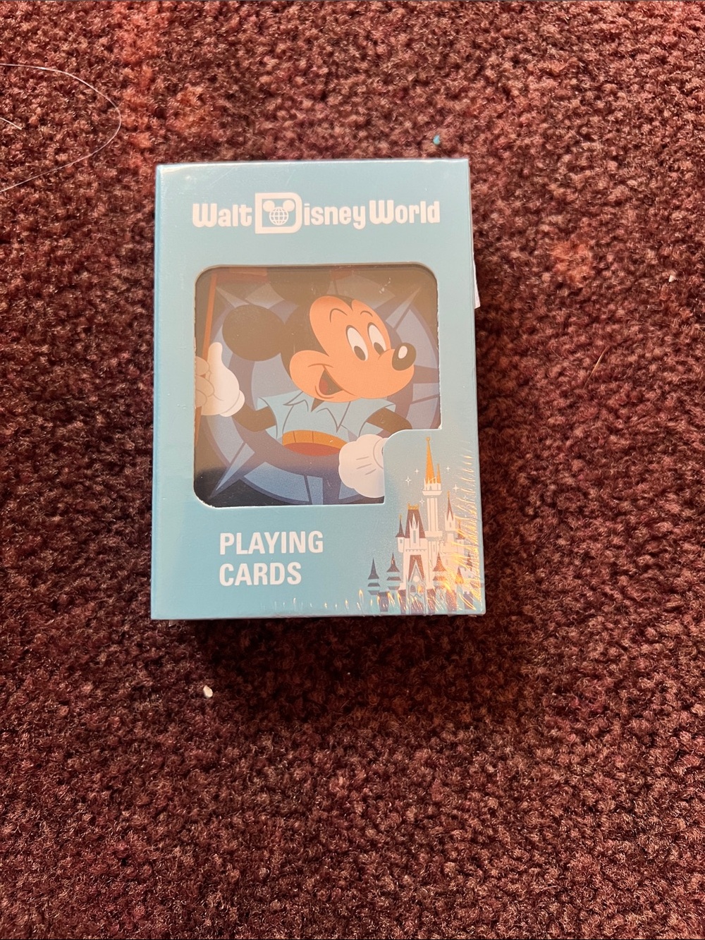 Disney Blue Mickey Mouse Playing Cards Walt Disney World Box